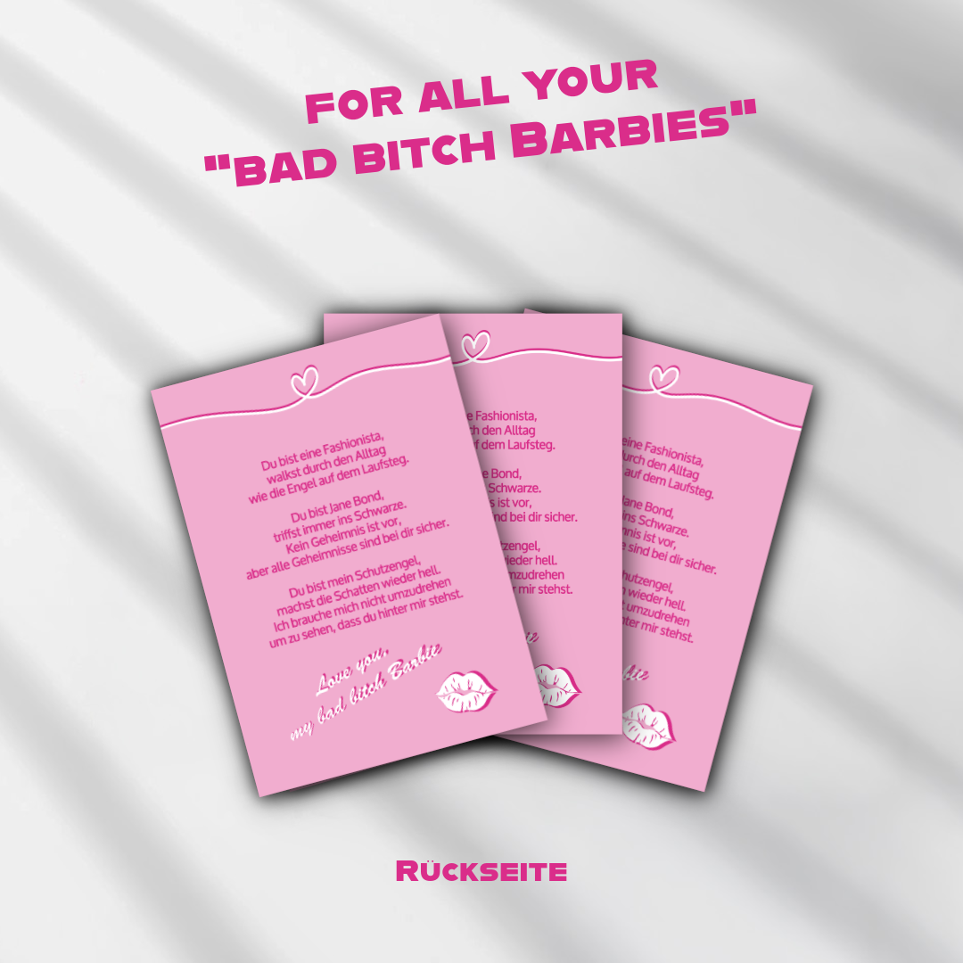 The "bad bitch Barbie"-Cards