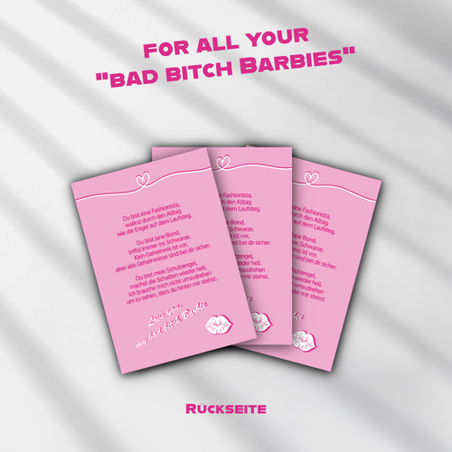 The "bad bitch Barbie"-Cards